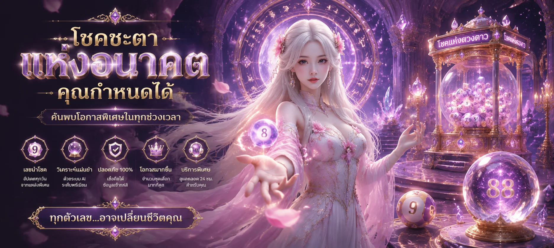 หน้าเว็บหวยออนไลน์ OMG369 แสดงประเภทหวยและอัตราจ่ายบาทละ 900